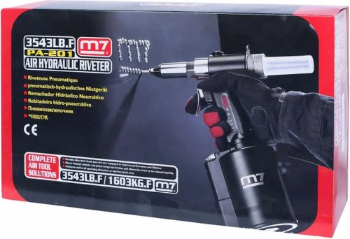 купить Заклёпочник ручной Mighty Seven PA-201 Пневмагидравлический, 14мм/от 2,4 до 6,4мм в Кишинёве 