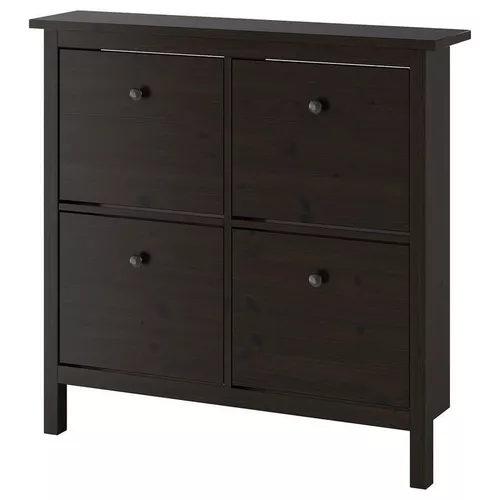 cumpără Raft pentru încălțăminte Ikea Hemnes 4 отделения 107x101 Black/Brown în Chișinău 
