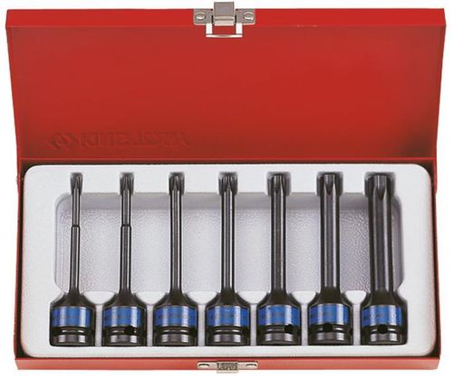 cumpără Set de tubulare, bite, duze King Tony 4467PP набор насадок ударных длинных TORX Т25-Т60 1/2", 7 пр. în Chișinău 