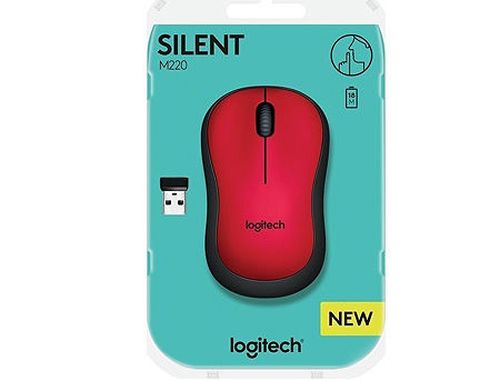 cumpără Logitech M220 Silent Red Wireless Mouse USB, 910-004880 (mouse fara fir/беспроводная мышь) în Chișinău 