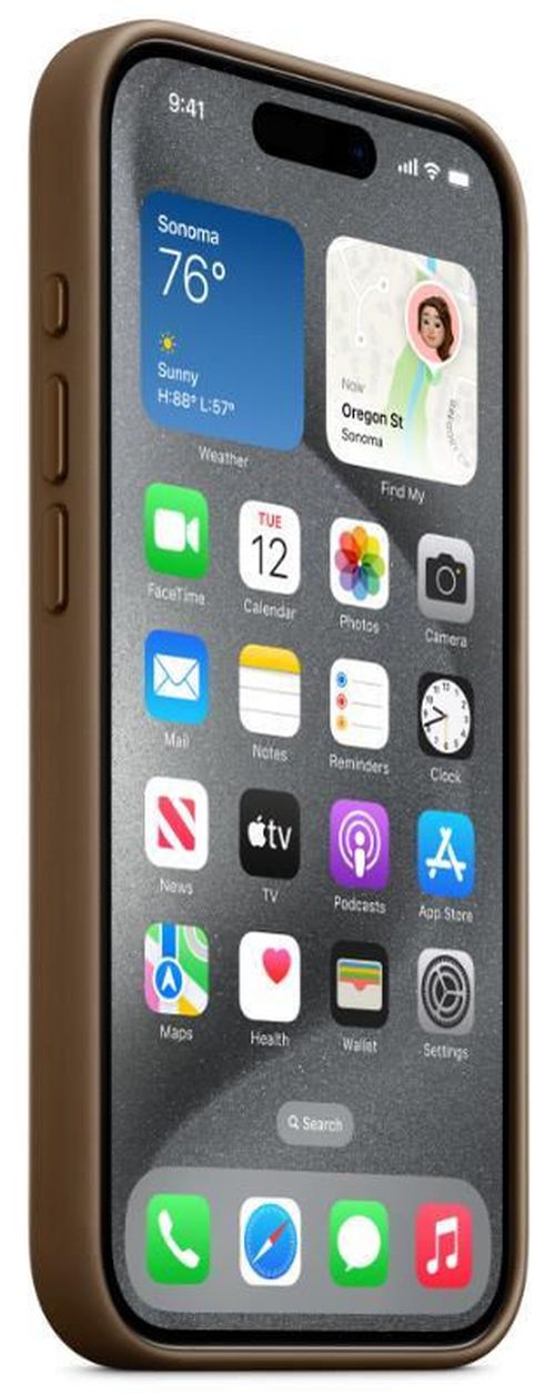 купить Чехол для смартфона Apple iPhone 15 Pro FineWoven MagSafe Taupe MT4J3 в Кишинёве 