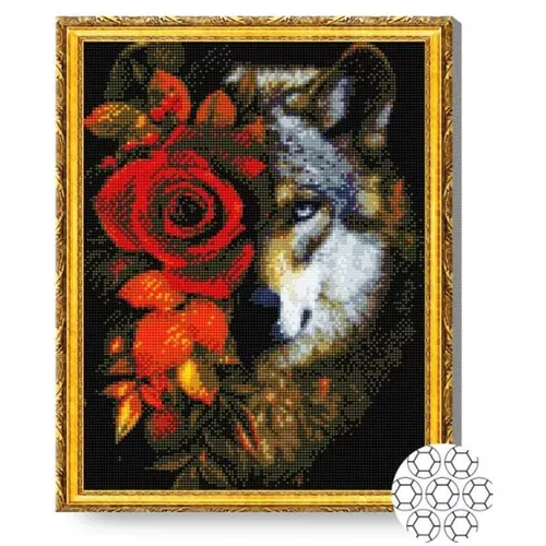 купить Картина по номерам Art Gallery GA84559 Mozaic cu diamante Sufletul inflorit al pradatorului 40x50cm в Кишинёве 