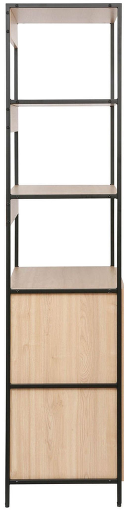купить Офисный стеллаж Deco Lanta L 63x41x176H Oak/Black в Кишинёве 