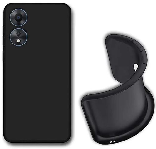 cumpără Husă pentru smartphone Helmet Liquid Silicone Oppo A58, Black în Chișinău 