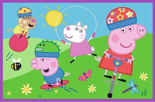 купить Головоломка Trefl 34435 Puzzles 2x24 Peppa on the playground, Peppa Pig в Кишинёве 