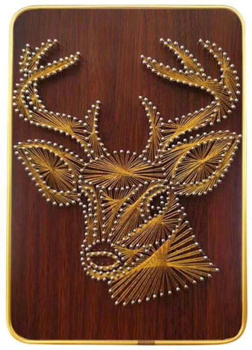 cumpără Set de creație New World DHACE28043 Set String Art 21x30 Cerb auriu în Chișinău 
