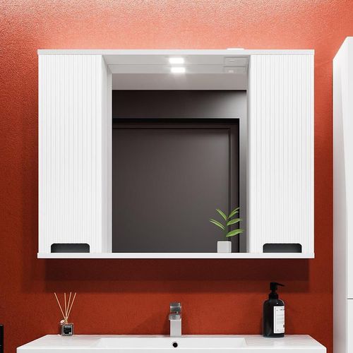 cumpără Oglindă baie Bayro Positano Duo 1000x750 белый мат în Chișinău 