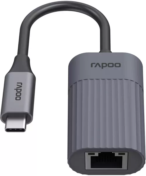 купить Переходник для IT Rapoo 226495 UCA-1016 USB-C Adapter, USB-C to Gigabit LAN, grey в Кишинёве 