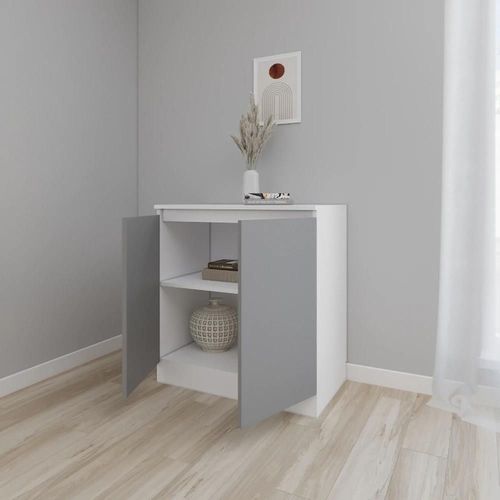 купить Комод Smartex (16435) Т8 100cm Alb+Grafit в Кишинёве 