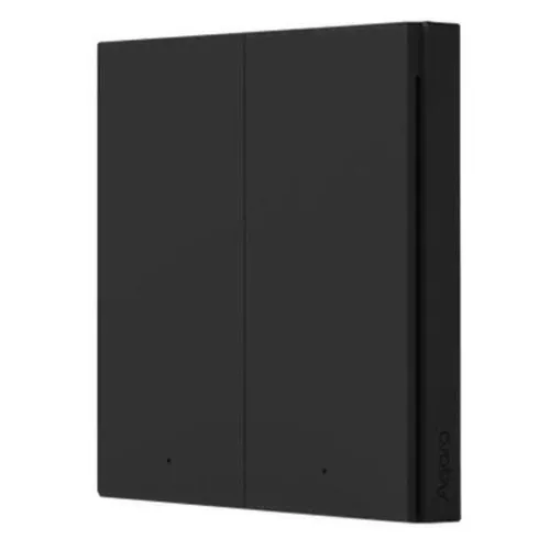 купить Выключатель электрический Aqara H1 - 2 клавиши - черный (WXKG15LM) в Кишинёве 