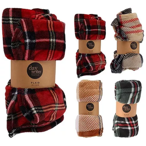 купить Домашний текстиль H&S 36731 Patura 125x150cm in carouri, din poliester в Кишинёве 