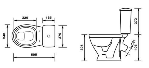 купить Унитаз Оскольская керамика Raduga cu scaun special (alb) Standart, p/u copii в Кишинёве 