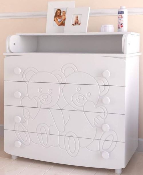 купить Комод-пеленатор Miracolo Cmd Vittoria (Magic) White+Nature в Кишинёве 