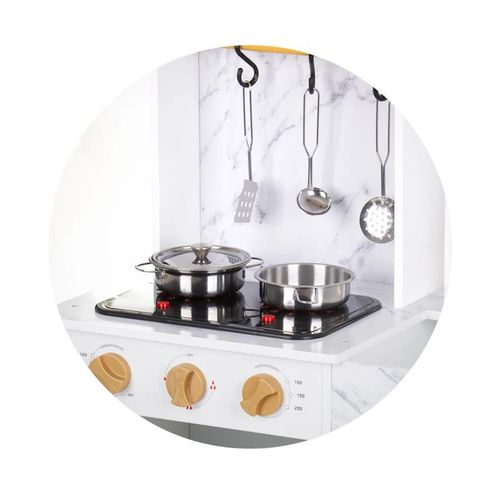 купить Игрушечная кухня и посуда Chipolino DIWH02403568 Wood (Sound&Light, Cooking Plate, Ice Maker) в Кишинёве 