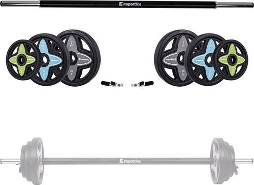 купить Гантель inSPORTline 2222 Body pump 2-20 kg (30 mm) IN18038 Black (box 1, 2) в Кишинёве 