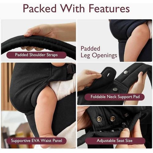 купить Кенгуру Momcozy BC001-KC00NB-A Marsupiu Newborn to Toddler Cotton Khaki в Кишинёве 