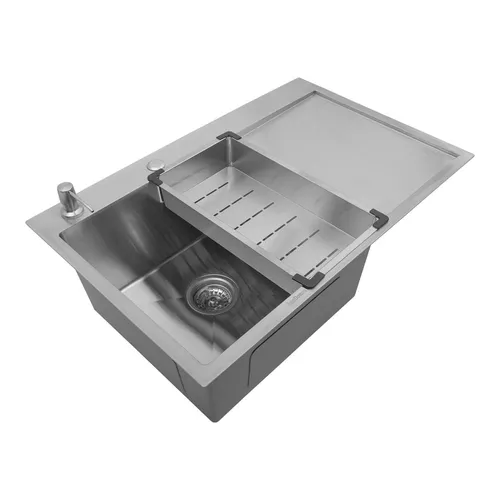 cumpără Chiuvetă bucătărie SanDonna HD7850 Crom satin în Chișinău 