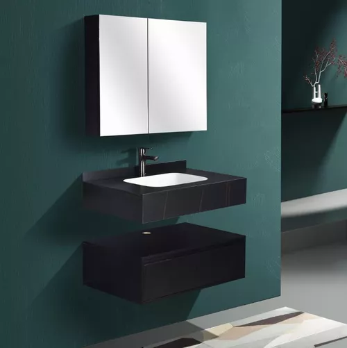 cumpără Dulap pentru lavoar SanDonna Set 1016N (60cm) piatra sinterizata în Chișinău 