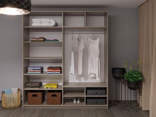 купить Шкаф Bayro Top line Napoli 2000x2300x580 серый камень, купе в Кишинёве 