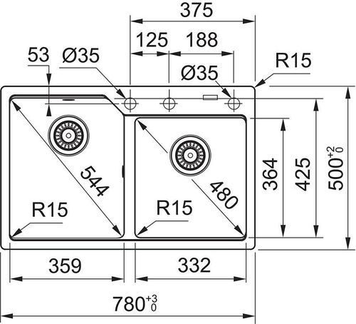 cumpără Chiuvetă bucătărie Franke 114.0633.180 Fragranite UBG 620-78 Matte Black în Chișinău 