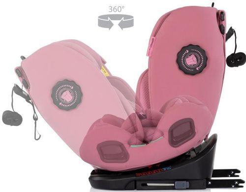 cumpără Scaun auto Chipolino STKTHG02605PP I-Size 40-150cm Isofix 360 Techno iGrow powder pink în Chișinău 