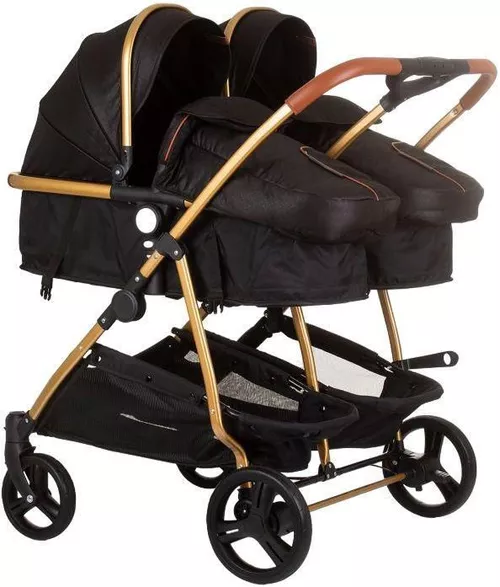 купить Детская коляска Chipolino Kbds02401og Duo Smart Obsidian / Gold в Кишинёве 