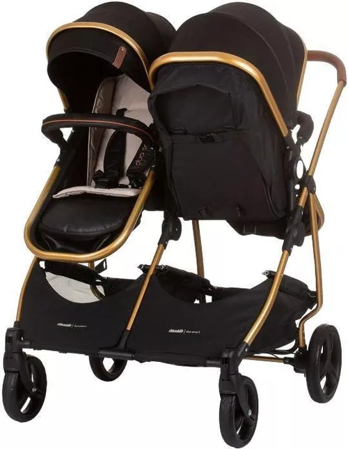 купить Детская коляска Chipolino Kbds02401og Duo Smart Obsidian / Gold в Кишинёве 