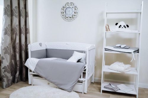 купить Детское постельное белье PernaMea Set lenjerie 8 piese Confort Stele Gri (PM.100042/1) в Кишинёве 