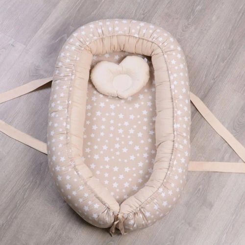 cumpără Cocon pentru bebelusi Veres 450.16 Smiling Animals beige în Chișinău 