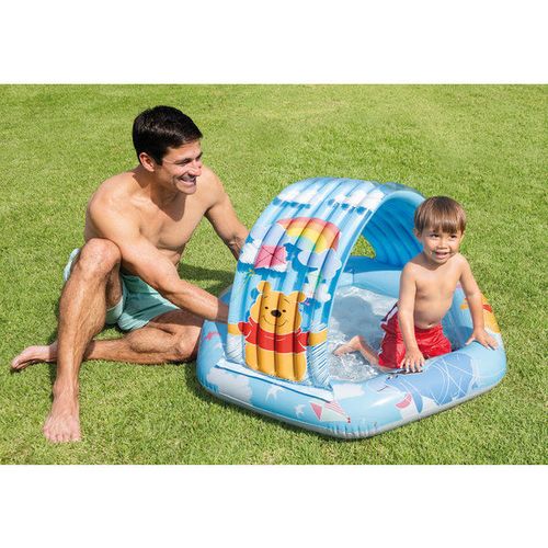 Детский надувной бассейн с навесом “Винни Пух” 109x102x71 см, 41 Л,1-3 лет INTEX 