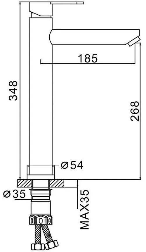 купить Смеситель для умывальника Frap F 10801-2 (lavoar) INOX в Кишинёве 