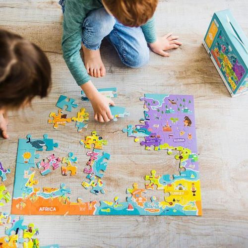 купить Головоломка Dodo 300123 Puzzle Harta Lumei, 100 el. в Кишинёве 