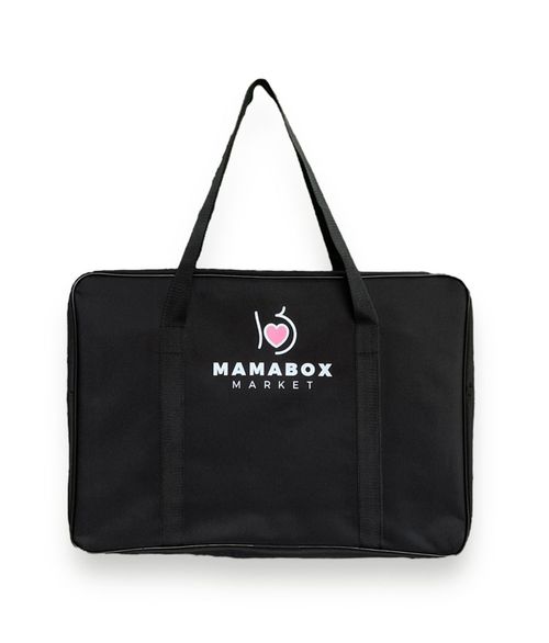 Сумка в роддом Mamabox Black 51x35x20 см 