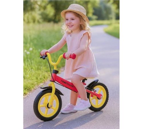 купить Велосипед Baby Mix 56306 беговел с тормозом Traveller красный в Кишинёве 