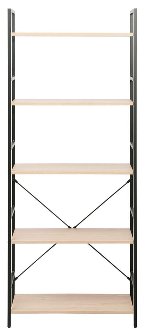 купить Офисный стеллаж Deco Columbus 5 nivele 63x30x158H Oak/Black в Кишинёве 