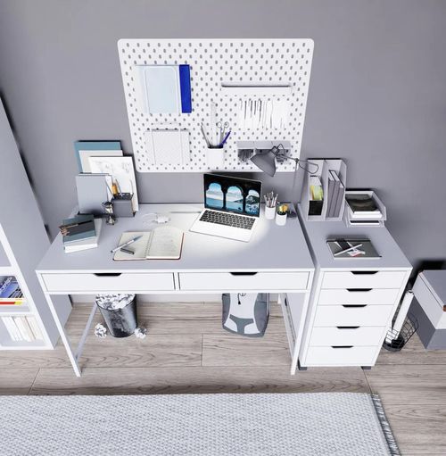 cumpără Masă de birou Trendy Duru Set 1600-49, 120x77,4x55cm în Chișinău 