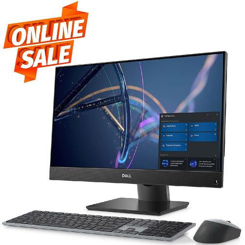 cumpără Monobloc PC Computer 23.8 Dell OptiPlex 5400 Black, Intel Core i7-12700 2.1-4.9GHz/16GB DDR4/SSD 256GB/ Intel UHD Graphics 630/Webcam FHD/Speakers 2x2W/WiFi 6E AX211+BT 5.2/Gigabit LAN/23.8 FHD IPS non-Touch Anti-Glare/ Keyboard&Mouse/ Ubuntu Linux/ All-In-One / AIO în Chișinău 