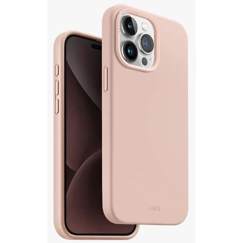 купить Чехол для смартфона UNIQ iPhone 15 Pro Max Hybrid Magclik Charging Lino Hue, Pink в Кишинёве 