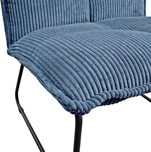 купить Кресло Deco Bronx 665 Blue VELVET в Кишинёве 