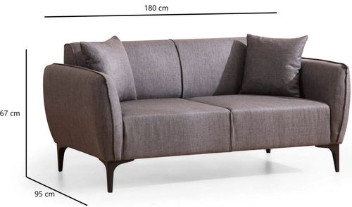 купить Диван Trendy Belissimo Gri inchis (2 locuri) в Кишинёве 