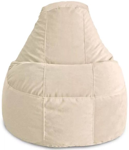 купить Кресло-мешок BeanBag BM5887, Люкс из велюра, XL, бежевый в Кишинёве 