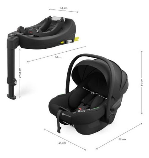 купить Автокресло KinderKraft Endura Safe KCENSA00BLK3000 Modular System Black в Кишинёве 