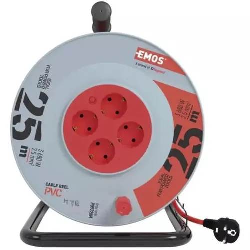 cumpără Prelungitor electric Emos P09225M 25m 4 Prize 3x2.5mm2 (pe rolă) în Chișinău 