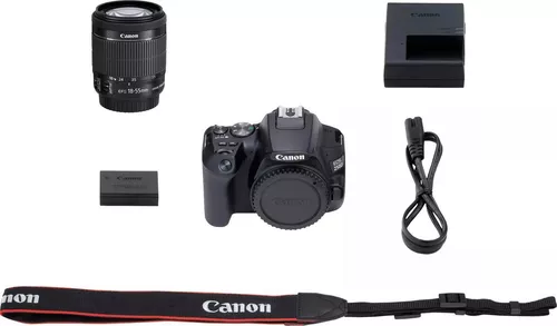 купить Фотоаппарат зеркальный Canon EOS 250D 18-55 IS STM Black (3454C007) в Кишинёве 