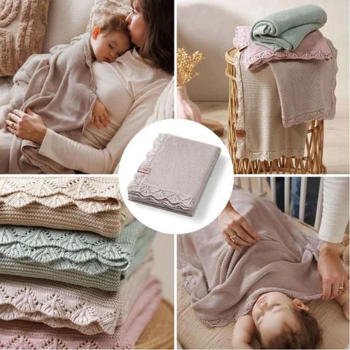 купить Комплект подушек и одеял BabyOno 1674/03 Patura de bambus tricotata /maro/ в Кишинёве 