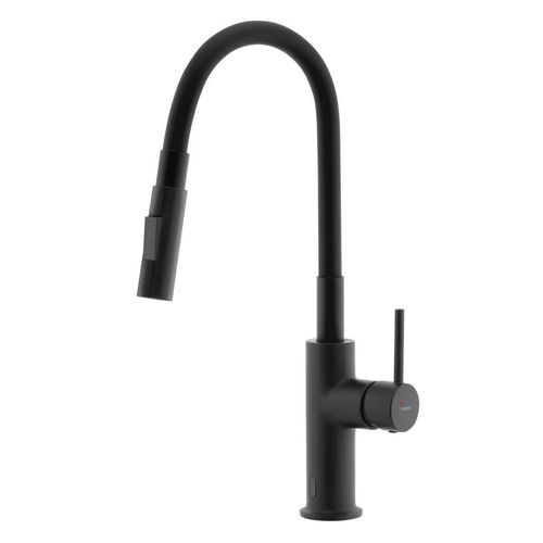 cumpără Bateria bucătărie Ferro Distanza BDZ4BBL (chiuveta plus cu sensor) negru în Chișinău 