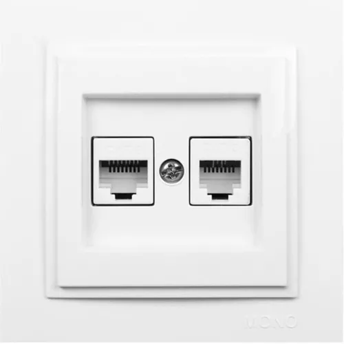 cumpără Priză electrică Mono Electric Priza de date+tel. (RJ45 CAT6, RJ11 CAT3) alb Despina în Chișinău 