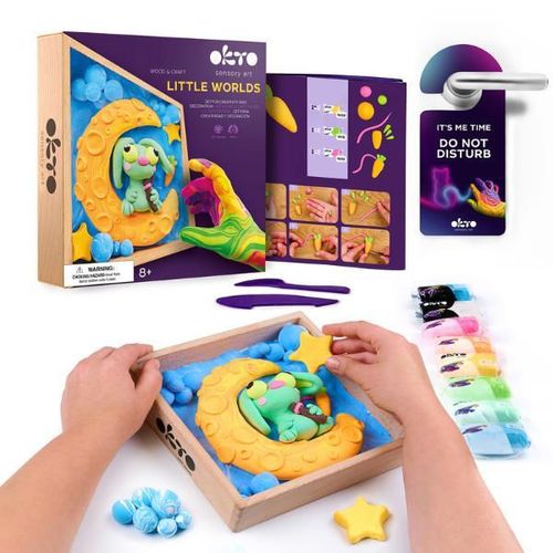 cumpără Set de creație Okto 20032 DIY Set de plastilină ușoară Lumi mici Iepuraș pe Lună în Chișinău 