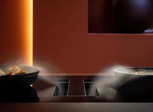 cumpără Plită încorporabilă electrică Falmec ZERO 84 Black Glass RAL 9005 (w/o filter pack) în Chișinău 