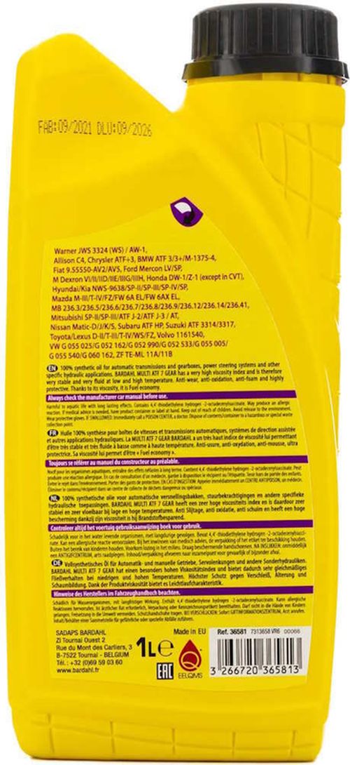 cumpără Ulei Bardahl ATF 7 MULTI 1л (36581) în Chișinău 